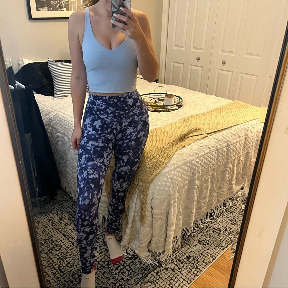 NWOT Ivivva Lululemon align butter soft navy purple printed high rise leggings